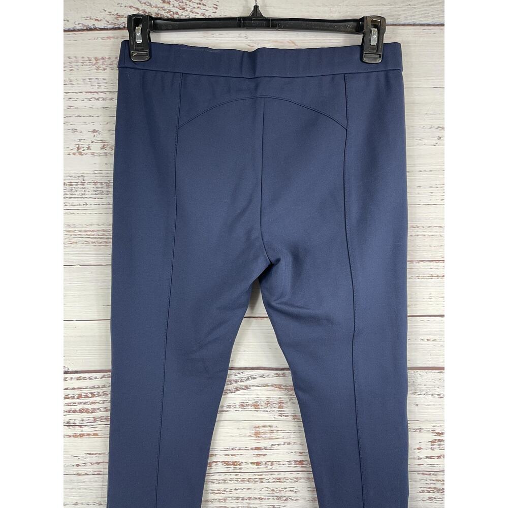 Tory Sport Pants Women's Large Navy Blue Stretch Side Zip Leggings Athletic Yoga - Picture 7 of 8